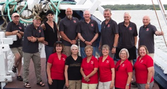 Our group on deck of Mnuu